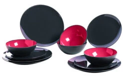 Melamine Set Grey-Line Braam 12 Dlg. -Buitenkampeer Winkel 114213 2389273