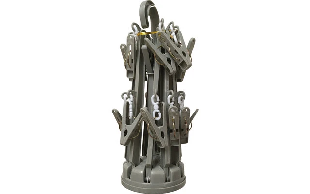 Mini Roterende Droger Kunststof 10-armig Incl. Klemmen 3 Mini Roterende Droger Kunststof 10-armig Incl. Klemmen