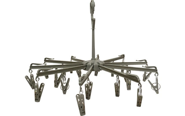 Mini Roterende Droger Kunststof 10-armig Incl. Klemmen 4 Mini Roterende Droger Kunststof 10-armig Incl. Klemmen - Afbeelding 2