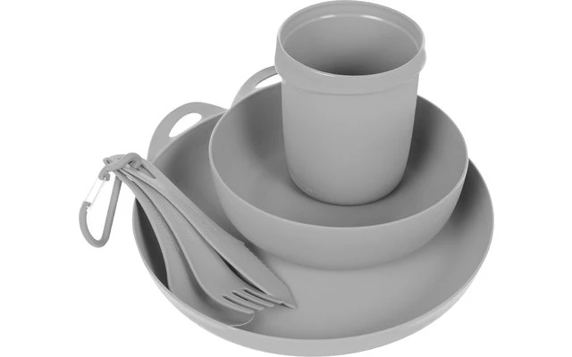 Sea To Summit DeltaLight Solo Camp Set Servies Set Voor 1 Persoon 4 St. Lichtgrijs 4 Sea To Summit DeltaLight Solo Camp Set Servies Set Voor 1 Persoon 4 St. Lichtgrijs - Afbeelding 2