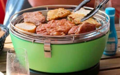 Vuurontwerp Vesuvio Houtskoolgrill / Tafelgrill Groen -Buitenkampeer Winkel 291185 2024100 1