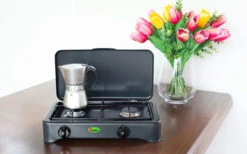 CF Parker 2-pits Gasfornuis Met Ontstekingszekering -Buitenkampeer Winkel 397947 2906097