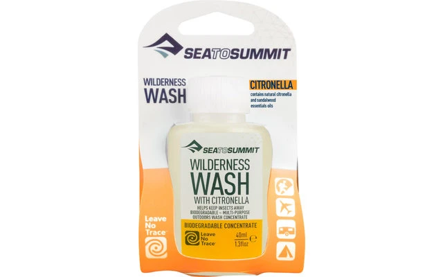 Sea To Summit Wilderness Wash Citronella Wash And Rinse 40ml 3 Sea To Summit Wilderness Wash Citronella Wash And Rinse 40ml