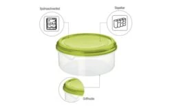 Rotho Fridge Pot Rond/plat Rondo 0,4 Liter Limoengroen -Buitenkampeer Winkel 442095 3180342
