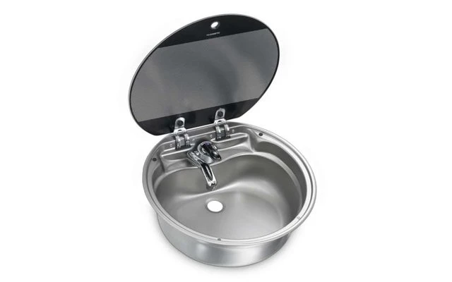 Dometic SNG 420 Ronde Spoelbak Met Glazen Afdekking Ø 420 Mm 3 Dometic SNG 420 Ronde Spoelbak Met Glazen Afdekking Ø 420 Mm
