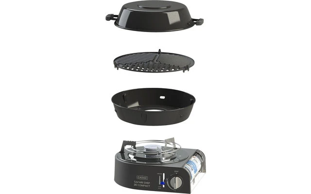 Cadac Safari Chef Compact 30 Lite Gasgrill 4 Cadac Safari Chef Compact 30 Lite Gasgrill - Afbeelding 2
