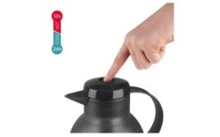 Emsa Isoleerkan Samba 1 Liter Antraciet Doorschijnend -Buitenkampeer Winkel 460439 3304359 3