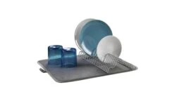 Metaltex Dry-Tex 2-in-1 Afdruiprek Met Microvezelmat Zwart