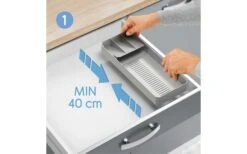 Metaltex Bestekbak Uni-Fit Grijs -Buitenkampeer Winkel 497438 3346473