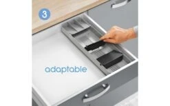 Metaltex Bestekbak Uni-Fit Grijs -Buitenkampeer Winkel 497549 3346485