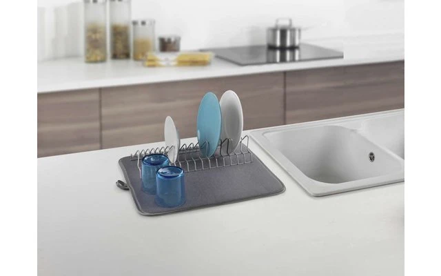 Metaltex Dry-Tex 2-in-1 Afdruiprek Met Microvezelmat Zwart 7 Metaltex Dry-Tex 2-in-1 Afdruiprek Met Microvezelmat Zwart - Afbeelding 5