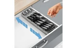 Metaltex Bestekbak Uni-Fit Grijs -Buitenkampeer Winkel 497570 3346491