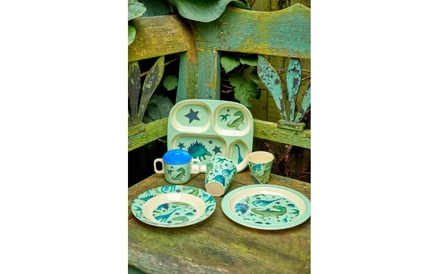 Rice Rijst Melamine Kinderbeker Klein Met Dinosaurussen Groen 200 Ml 3 Rice Rijst Melamine Kinderbeker Klein Met Dinosaurussen Groen 200 Ml