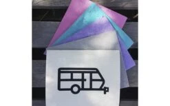 Pufz Zweedse Theedoek Caravan Patroon Paars