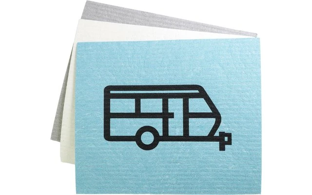 Pufz Zweedse Theedoek Caravan Retro Grijs 4 Pufz Zweedse Theedoek Caravan Retro Grijs - Afbeelding 2