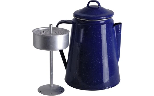 Origin Outdoors Emaille Koffiepot 1,8 Liter Blauw 4 Origin Outdoors Emaille Koffiepot 1,8 Liter Blauw - Afbeelding 2