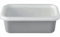 HoneyWare Emaille Voedsel Bewaarbox S 0,42 Liter Lichtgrijs