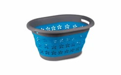 Kampa Opvouwbare Wasmand Opvouwbare Wasmand Met Hengsels Blauw