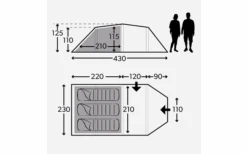 Kampa Mersea 3 Kampeertent Met Stokken Voor 3 Personen 430 X 230 X 125 Cm 5 Kampa Mersea 3 Kampeertent Met Stokken Voor 3 Personen 430 X 230 X 125 Cm -Buitenkampeer Winkel 601015 4392247
