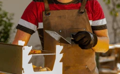 Fennek Grillschort Gewaxt Grijs -Buitenkampeer Winkel 605827 4451907