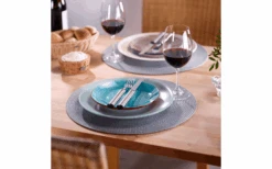 Westmark Cirkel Placemat 4 Stuks Rond 38 Cm Grijs -Buitenkampeer Winkel 625439 4365035
