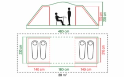 Coleman Spruce Falls 4 Tunnel Tent -Buitenkampeer Winkel 629239 4441127