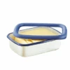 HoneyWare Vlakke Emaille Verfrisser Pot S Vlak 0.42 Liter Blauw -Buitenkampeer Winkel 633507 4401019