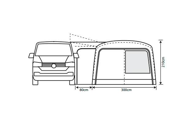 Outdoor Revolution Cayman Combo Air Luifel Laag 180 Tot 210 Cm 9 Outdoor Revolution Cayman Combo Air Luifel Laag 180 Tot 210 Cm - Afbeelding 7