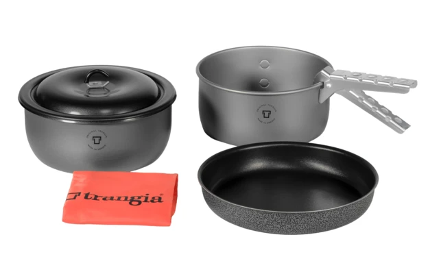 Trangia Tundra III Camping Pot En Pan Set 3 Stuks Anti-aanbak 4 Trangia Tundra III Camping Pot En Pan Set 3 Stuks Anti-aanbak - Afbeelding 2