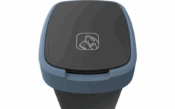 Rotho Twist Afvalbak Met Zwenk- En Klapdeksel 10 Liter Horizon Blauw -Buitenkampeer Winkel 689031 4830092