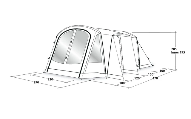 Outwell Nevada 5PE 4 Outwell Nevada 5PE - Afbeelding 2