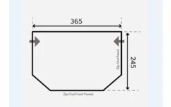 Dometic Pop AIR Pro 365 Opblaasbare Voortent Voor Caravans