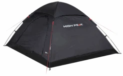 High Peak Monodome XL Vrijstaande Koepeltent Met Enkel Dak 4 Personen Zwart