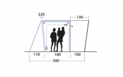 Outwell Jonesville 290 SA Flex Busluifel + ONS Lichtelementenset Bundel -Buitenkampeer Winkel 748541 5008487