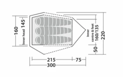 Robens Challenger 3XE Tunneltent Groen -Buitenkampeer Winkel 771893 5131136