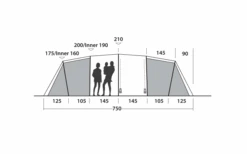 Easy Camp Huntsville Twin 800 Tunneltent Voor 8 Personen -Buitenkampeer Winkel 782501 5172614