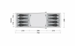 Easy Camp Huntsville Twin 800 Tunneltent Voor 8 Personen -Buitenkampeer Winkel 782504 5172620