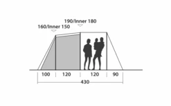 Easy Camp Huntsville 400 Tunneltent Voor 4 Personen -Buitenkampeer Winkel 782849 5185709